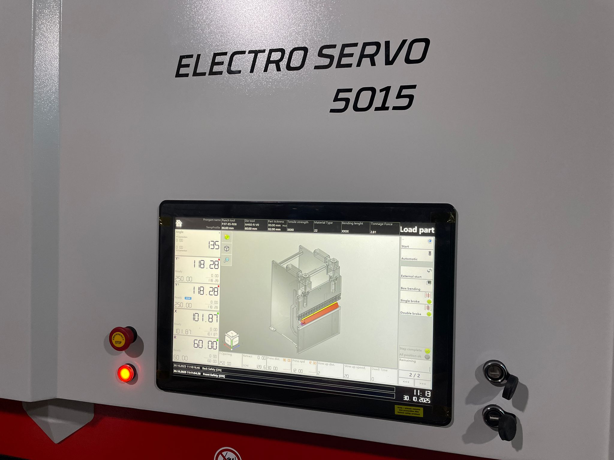 ELECTRA 1550 szervo-elektromos CNC élhajlító